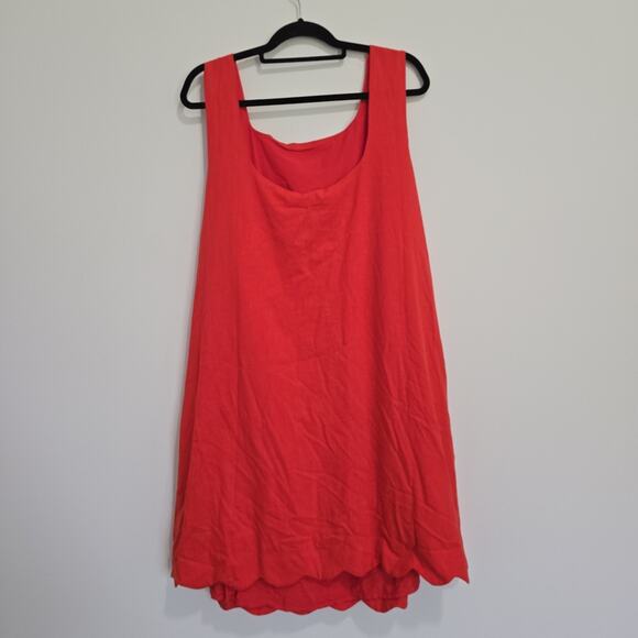 Kate Spade X Target - Scallop Mini Dress - Orange Red Size 1X NWT - Picture 6 of 6